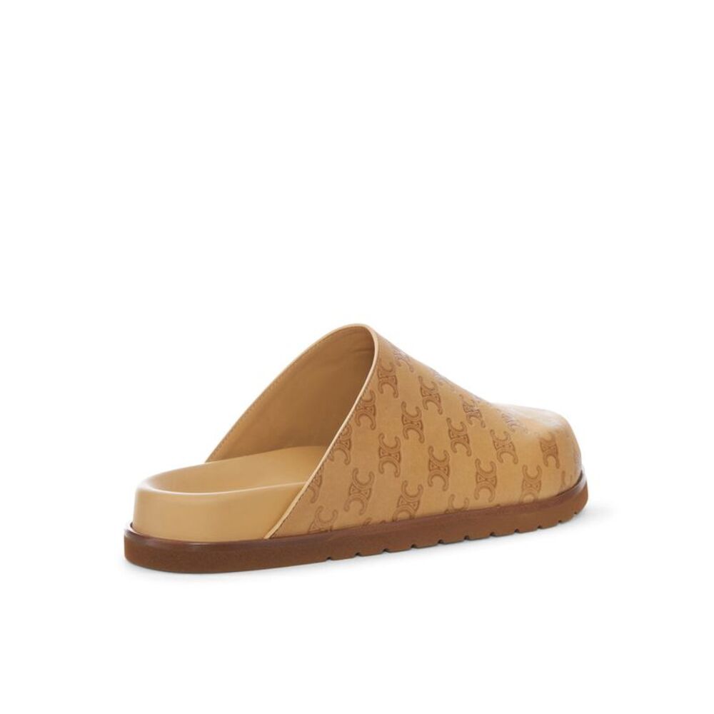 Celine Men Leather Clogs With Monogram Pattern - Picture 3 of 3